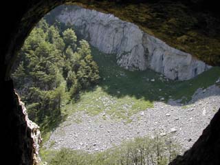 depuis la grotte de Molerse